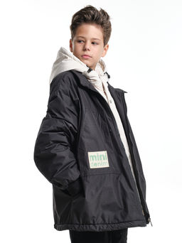 Куртка для мальчика утепленная 33-8215 черный