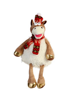 Мягкая игрушка - сумочка Пушистая лошадка, 25 см