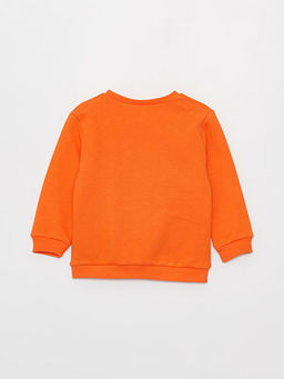 Bisiklet Yaka Uzun Kollu Bask?l? Erkek Bebek Sweatshirt - Waikiki фото 2