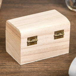 Цена за 7 шт. Шкатулка для росписи дерево прямоугольник «Орех», для творчества, декора, 9×5×6 см