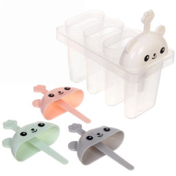 Цена за 2 шт. Форма для приготовления мороженого "Мишка" 4шт