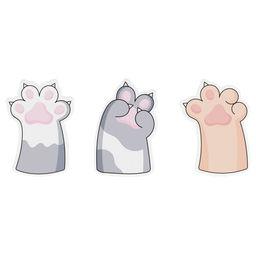Цена за 2 шт. Блок самоклеящийся фигурный MESHU "Paws" 40л. (MS_54255)