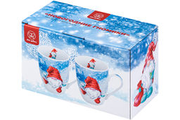 Набор 2 кружек 340 мл 11,5*8*10,5 см "Гномики" NEW BONE CHINA