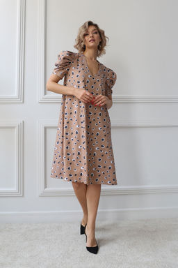 Платье с рукавами-буфами - Looklikecat фото 2