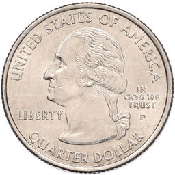 Монета 1/4 доллара (25 центов) 2004 года P США Штаты и территории  Техас