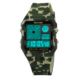 Часы наручные Skmei мужские электронные спортивные 2347green-camo