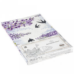 Дорожка столовая, сервировочная 50х180см "Акация", хлопок "Премиум" 236г/м2, упаковка классическая 28х41см, "Домашняя мода" (Россия)