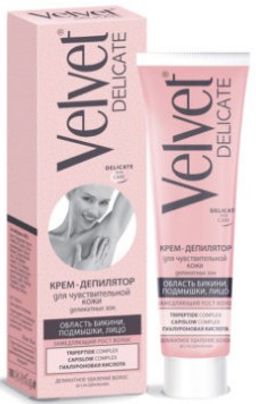 Депилятор "Велвет" д/чувствительной кожи (100 мл).16 /7125/