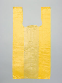 Цена за 100 шт. Пакет-майка ПНД жёлтая 24+14х50/10 мкм