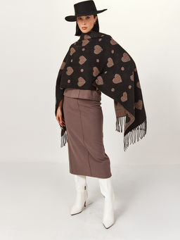 в составе ШЕРСТЬ  и КАШЕМИР Большой, мягкий, теплый  двусторонний палантин - Tantino фото 2