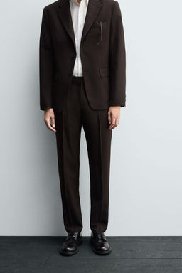 WOOL SUIT TROUSERS - Zara фото 2