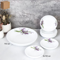 Салатник 7 предметов 280 мл / GRAY-7X-XN (7131-3) Лаванда /уп 8/