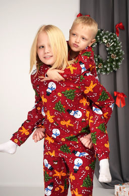 Детская новогодняя пижама Happyfox
