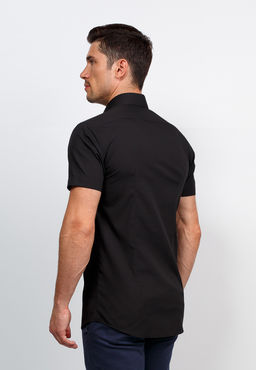 Сорочка мужская короткий рукав GREG 340/309/BLK/ZV  фото 10