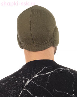 HELM Шапка с ушками мужская (57-59)
