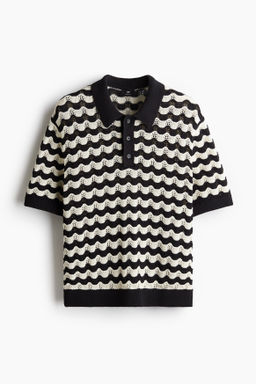 Polo en punto pointelle Regular Fit