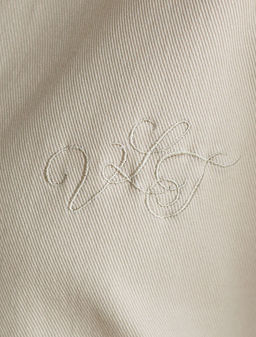 Бомбер Vilatte джинсовый на молнии бежевый  фото 2