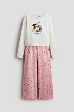 Pijama estampado de punto