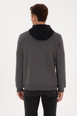 Erkek Gri Sweatshirt