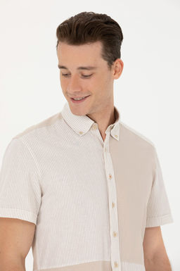 U. S. Polo Assn Мужская рубашка с коротким рукавом Stone - U.s. polo assn фото 16