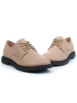 03-DCO125-1 DK. BEIGE Полуботинки женские (натуральная кожа)