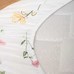 Простыня на резинке 180х200х25, поплин, Иммортели ВБ - Традиция фото 13