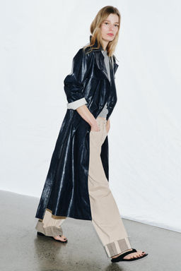 OVERSIZE LEATHER EFFECT TRENCH COAT ZW COLLECTION - Zara фото 12