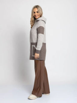 ЗЛАТА Кардиган В 1873/кофейный