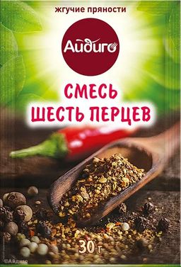 Смесь шесть перцев молотая 30г