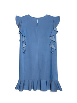 CONTE Джинсовое платье А-силуэта с воланами LPL 905 light denim light denim