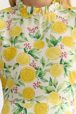 TRENDYOLMILLA Ac?k Mavi Cicekli A Kesim F?rf?rl? Midi Dokuma Elbise TWOSS20EL0894  фото 27