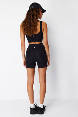 TRENDYOLMILLA K?rm?z? F?rcal? Soft Kumas Ic Bel Cep Detayl? Orme Spor Sort/K?sa Tayt THMSS24TY00020 фото 25