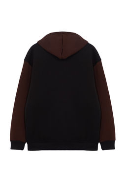 TRENDYOL MAN Indigo Oversize/Genis Kesim Polarl?/S?cak Tutan Fermuarl? Kapusonlu H?rka/Sweatshirt TMNAW25SW00076 - Trendyolmilla фото 4