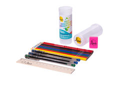 Лео Учись Набор канцелярских принадлежностей в тубусе 13 пред. LNPER-13 2 шт. ( в тубусе )