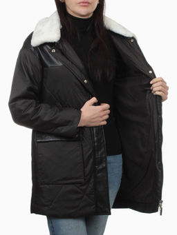 M24-096 BLACK Куртка демисезонная женская (100 гр. холлофайбер) - Fashion фото 7