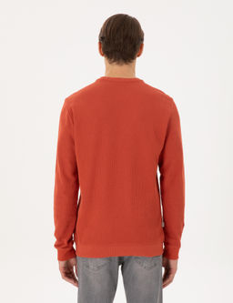 Kahverengi Regular Fit Sweatshirt - Pierre cardin фото 5
