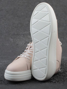 03-YE71-2 PINK Кеды женские (натуральная кожа)