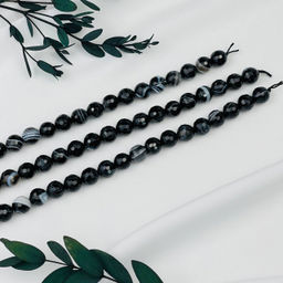 Бусины для украшений из полосатого Агата