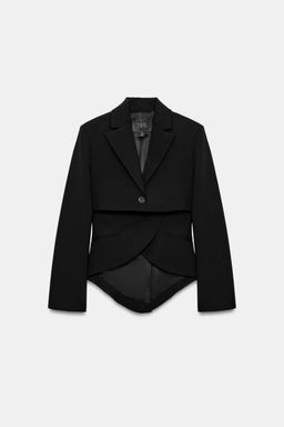 BLAZER ASIM?TRICA ZW COLLECTION / Negro - Zara фото 3