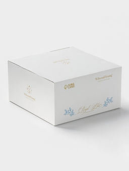 Чайная пара WY Royal blue, фарфор, 220 мл, голубая