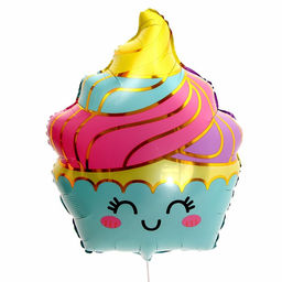 Цена за 2 шт. Шар воздушный фольгированный 26" «Пирожное нежное»