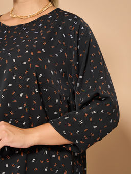 Блузка 0220-1 глубокий чёрный