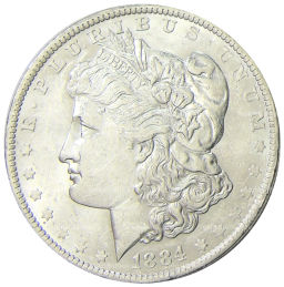 1 доллар 1884 года О США Доллар Моргана
