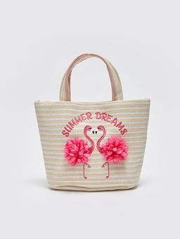 Flamingo Nak??l? K?z ?ocuk Has?r Omuz ?antas?
