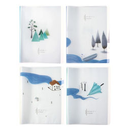 Папка формат А4, с 40 прозрачными файлами «Река», МИКС