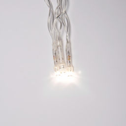 ULD-B6007-200/STK WARM WHITE IP44 Бахрома светодиодная со статическим свечением, 6м. Соединяемая. 200 светодиодов. Теплый белый свет. Провод прозрачный. ТМ Uniel - Volpe фото 4