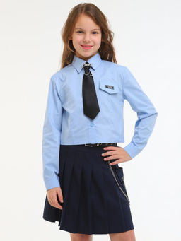 Рубашка для девочек - Синий мир фото 7