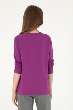 Женский фиолетовый свитшот Неожиданная скидка в корзине - U.s. polo assn фото 5