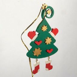 Игрушки ручной работы - Елочка подвеска объемная 6029 - Idh фото 5