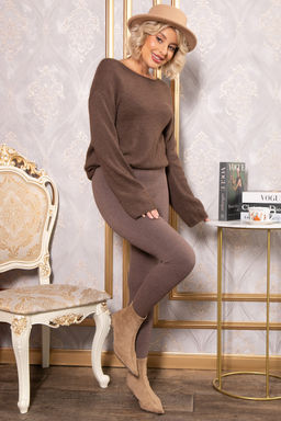 Лосины в рубчик утепленные - Lt collection фото 24